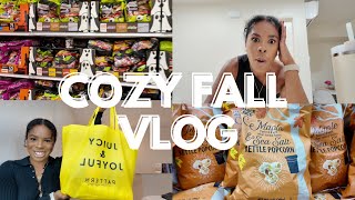 Cozy Fall Vlog 🍁🍂 (Pattern Beauty event, new hair products,Trader Joe's haul, my favorite WAGs)