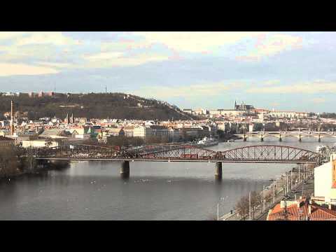 Steam train in Prague/Parní vlak v Praze 8.2.2014