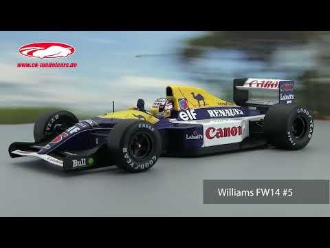 WERK83 1:18 Nigel Mansell Williams FW14 #5 Winner British GP