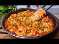 I have never eaten so delicious! Pasta with shrimp! Fast, easy and incredibly delicious!