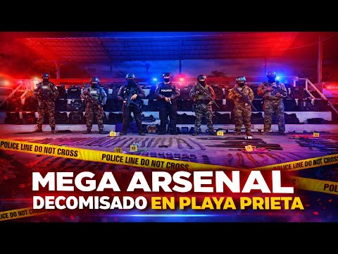 🚨MEGA arsenal decomisado en Playa Prieta | ¡10 MIL ba-las Y 52 FUSILES! MANABÍ