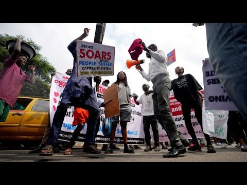 Nigerian president calls for end to violent protests