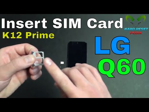 LG Q60 Insert The SIM Card