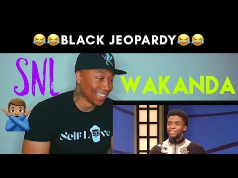 Black Jeopardy with Chadwick Boseman - SNL (REACTION!!!)