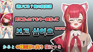 かみとのねっちょりボイスの韓国語に笑う猫汰つな【ぶいすぽ / 猫汰つな/かみと/ボドカ】