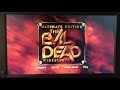 The Evil Dead 1981 2007 DVD Menu Walkthrough Ultimate Edition Disc 1 Widescreen