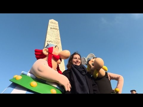 Obelisk unveiled in France in honour of comics author Goscinny