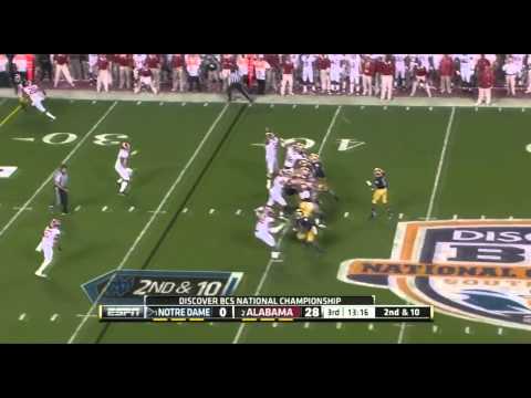 2013 BCS National Championship: Alabama Crimson Tide vs Notre Dame Fighting Irish Highlights