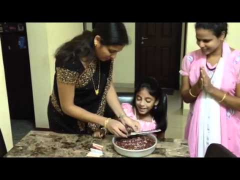 SRINIDHI 8th birthday cake cutting
