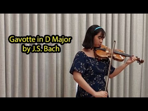 Trixie's Corner - Gavotte in D Major by J S  Bach (with Piano)