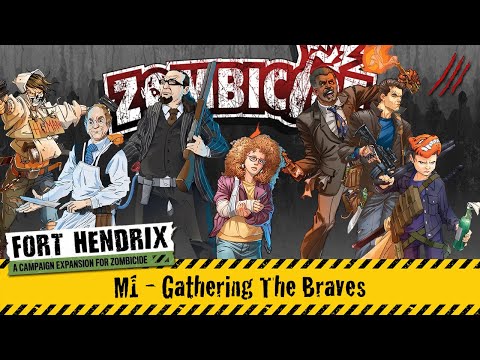 Zombicide 2nd Edition: Fort Hendrix Campaign (Mission M1) Board Game Gameplay | Take 3