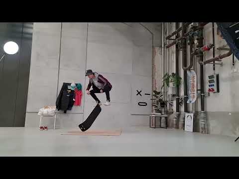 SlackBoard Balance Board Trick Video - Super Jump Board Flip