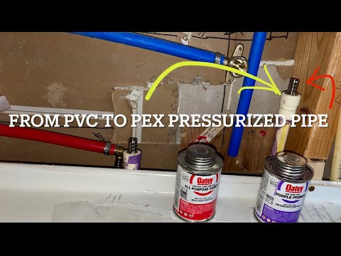How to go from PVC or  CPVC pipes to pex￼ Apollo transition pipe adapter install instructions