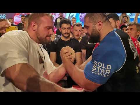 Levan Saginashvili vs Kiril Sarychev EvW 12 Afterpull #armwrestling #levansaginashvili