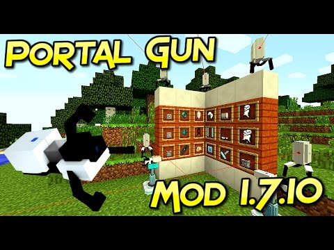 Portal Gun Mod| Pistola De Portal En Tus Aventuras | Para Minecraft 1.7.10 | Mod Tutorial Español