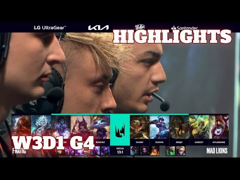 FNC vs MAD - Highlights | Week 3 Day 1 LEC Winter 2023 | Fnatic vs Mad Lions W3D1