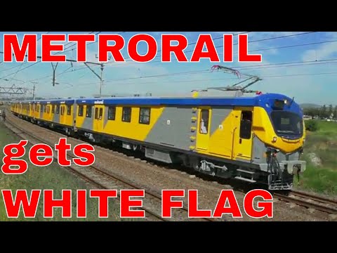 METRORAIL CAPE TOWN: Two 10M5 Metro trains encountering a White Flag