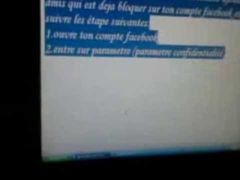 comment retrouver quelqu'un qui nous a bloquer sur facebook