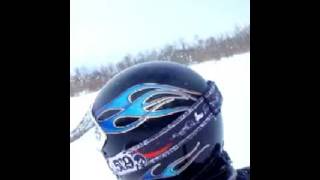 preview picture of video 'Deep Pow Snowmobiling in da UP.'