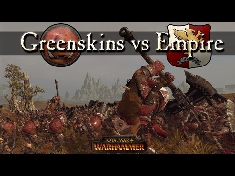 ESL Tournament G1 - Greenskins vs Empire - Duck vs Blue Eyes - Total Warhammer Battle