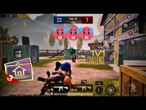 1v1 Random Challenge Room in PUBG MOBILE | heavy scenes 🥵🔥💀