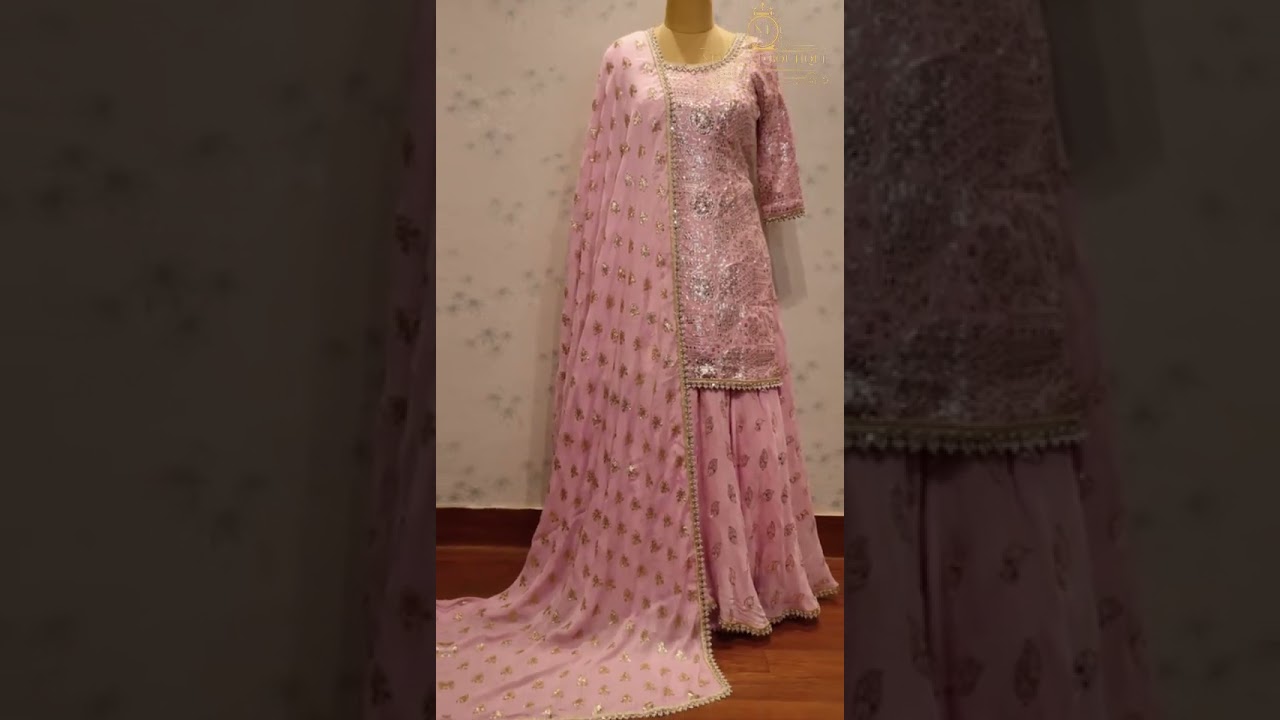 Pink Sharara Set #shararasuit #indiandesignerwear #designerclothes #boutiquefabric #indianwear