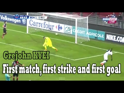 Grejohn Kyei First match, first strike and first goal