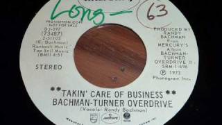 Bachman-Turner Overdrive (BTO) "Takin' Care Of Business" 45rpm
