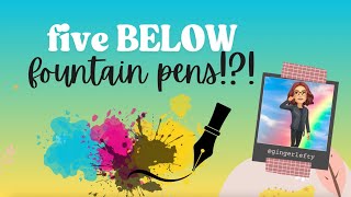 Unbox and Test FIVE BELOW'S New 8 Ct. Fountain Pen Set with Me!