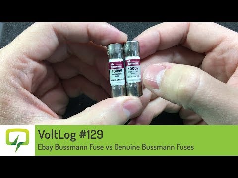 VolLog #129 - Ebay Bussmann Fuse vs Genuine Bussmann Fuses DMM-B-44/100-R
