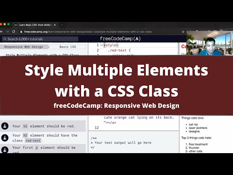 Learn Basic Css Style Multiple Elements With A Css Class Freecodecamp