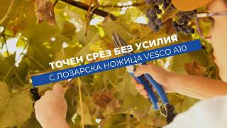 Vesco A10 - универсална лозарска ножица с байпасни остриета | Рязане до 30 mm
