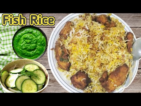Fried Fish Biryani Recipe || Easy Delicious Fried Fish With Rice || Fish Rice Bowl Recipe