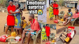 WE SURPRISED THIS FAMILY WITH FOODSTUFFS😍 + THEIR PATHETIC TRUE LIFE  STORY😭