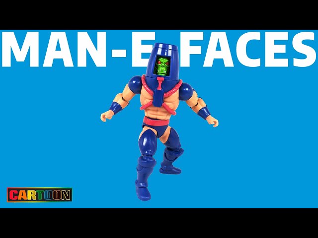 Vídeo relacionado con Masters of the Universe He-Man and The Figura de acción de 14 cm: Man-E-Faces