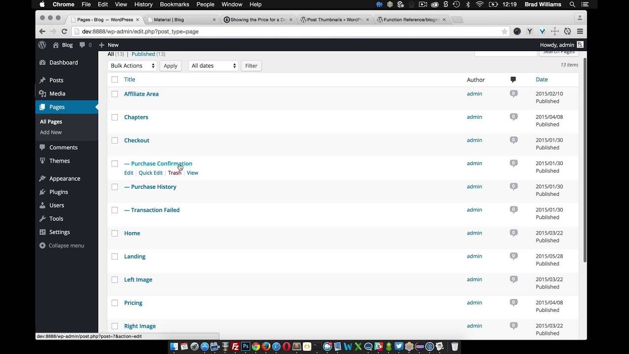 Default Easy Digital Download Pages
