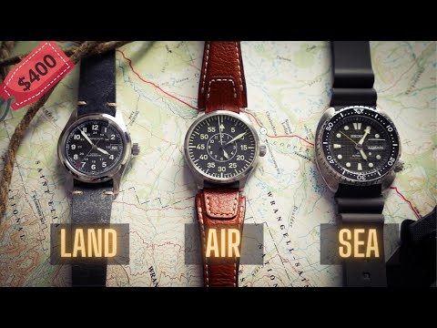 Legendary Military Watches for $400? | Laco Aachen | Seiko King Turtle | Hamilton Khaki auto