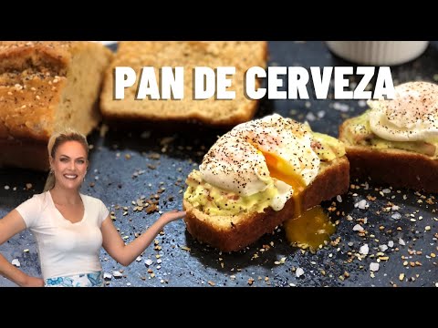 Como hacer PAN de CERVEZA 🍺 ⎮ con HUEVOS POCHÉ rápido y DELICIOSO
