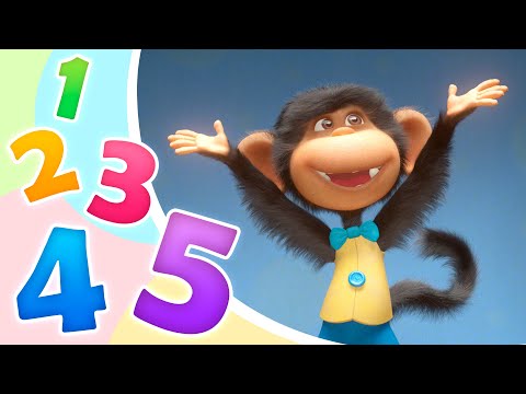 TaDaBoom Deutsch 🍌🐵 FÜNF KLEINE AFFEN 🐵🍌 Die Kinderlieder 🎵 Mascha und der Bär