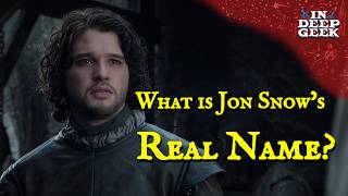 What is Jon Snow's real name?