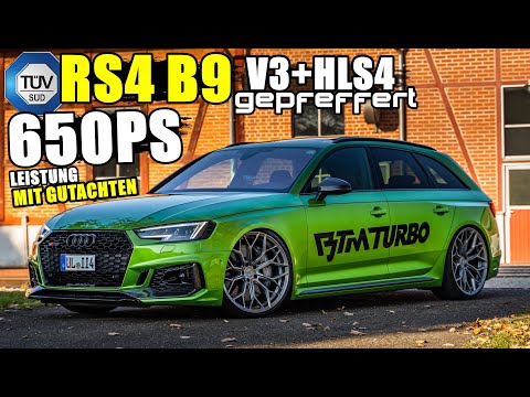 650 PS MIT TÜV IM RS4 B9 / gepfeffert V3 + HLS4