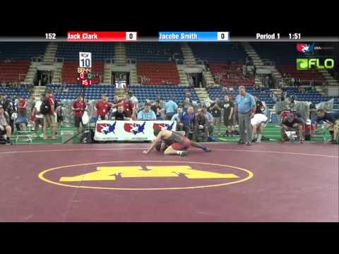 Junior 152 - Jack Clark (New Jersey) vs. Jacobe Smith (Oklahoma)
