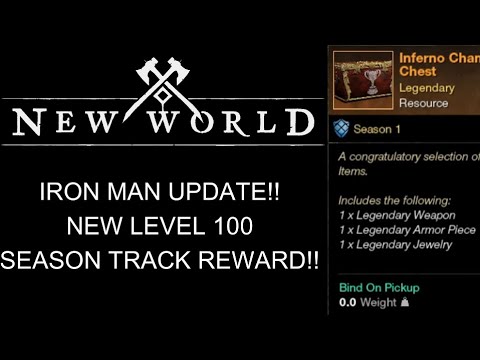 New World IRON MAN Update! Final Level 100! Seasonal Track Reward Added!