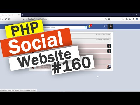 Social Website from scratch Part 8 Profile Page Top Bar | PHP | HTML | CSS | MYSQL Database