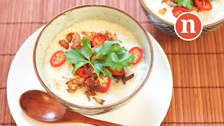 Chicken Porridge with Spices and Coconut Milk | Bubur Lambuk Ayam [Nyonya Cooking]