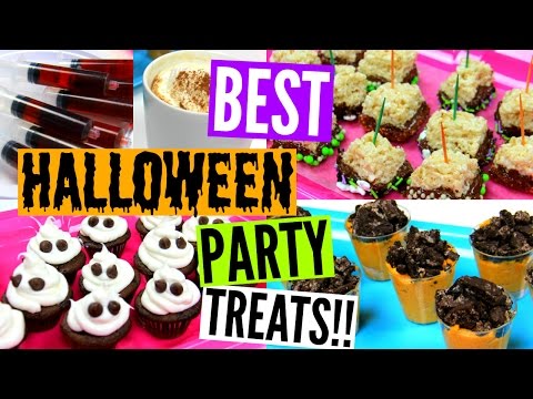 DIY BEST Halloween Party Treats!! | Pumpkin Spice Latte at Home & other fun Deserts!! Video
