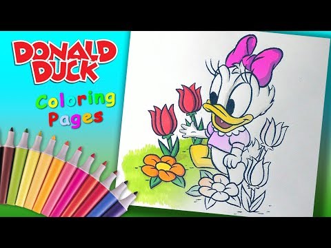 Baby #DaisyDuck coloring Page #ForGirls | Donald Duck and his friends Coloring Book #ForKids Video