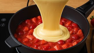 Famous No-Oven Strawberry Cake in 5 Minutes! Only One Egg