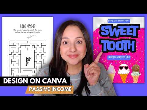 Create a SWEETS Themed Coloring Book for Kids in Canva | Easy Tutorial! - YouTube