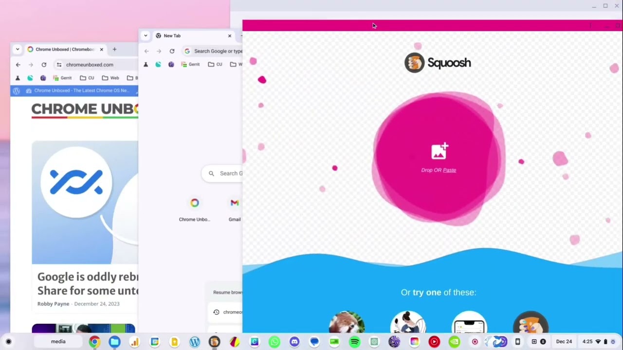 ChromeOS 120’s new hidden window snapping + overview feature